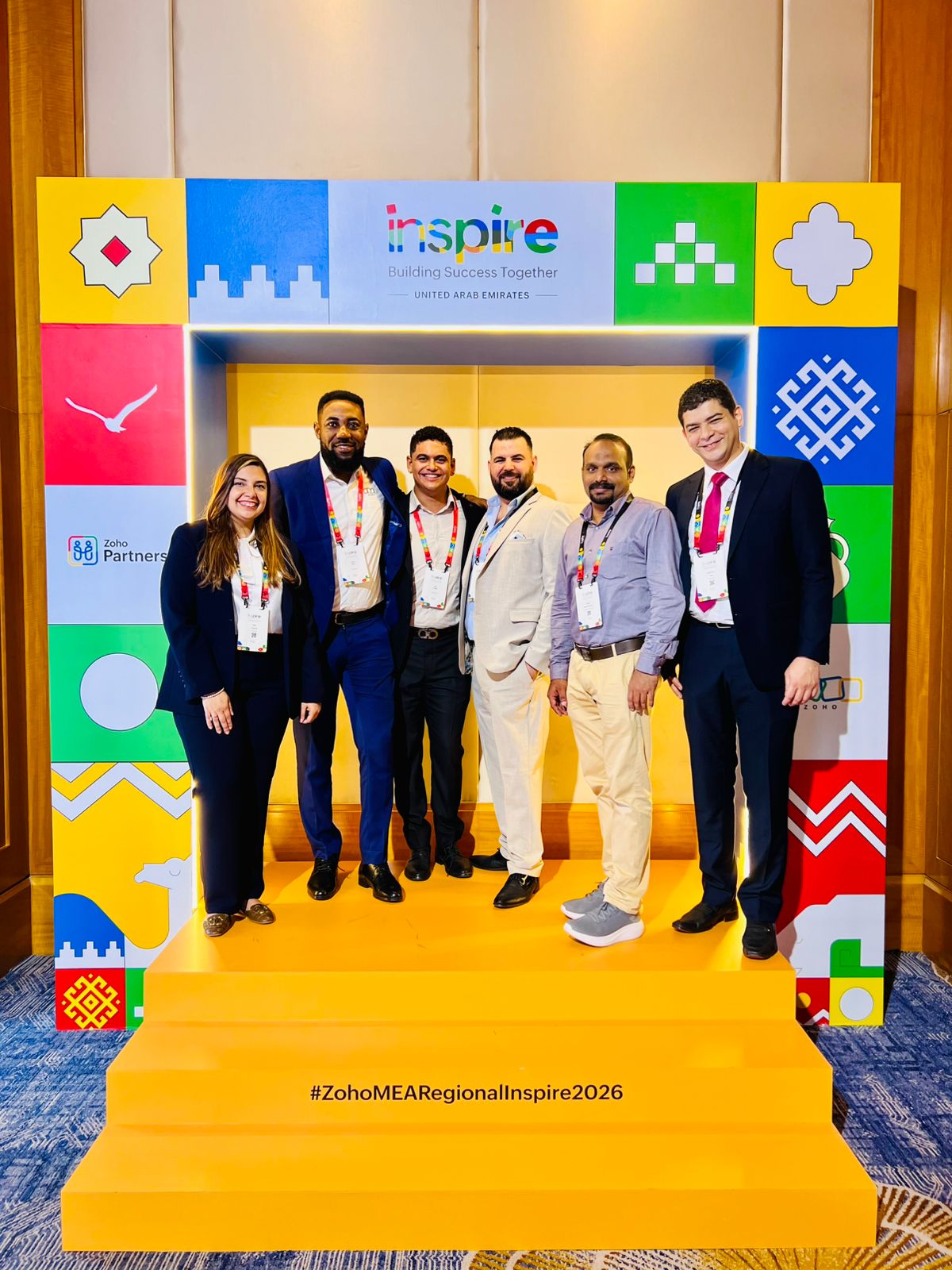 With Zoho partners at Zoho MEA Regional Inspire 2026